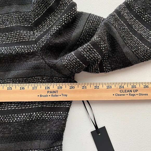 Black Label by Chico's Women's Jacket Textured Wool Blend Lined Size 1 NEW - Picture 12 of 13